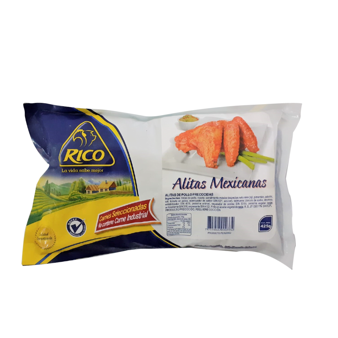 Alitas Mexicanas Rico 425g - Efood Supermercado Peruano Digital con Delivery